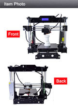 Free shipping High Quality Precision Reprap Prusa i3 DIY 3d Printer kit with 2 Roll Filament