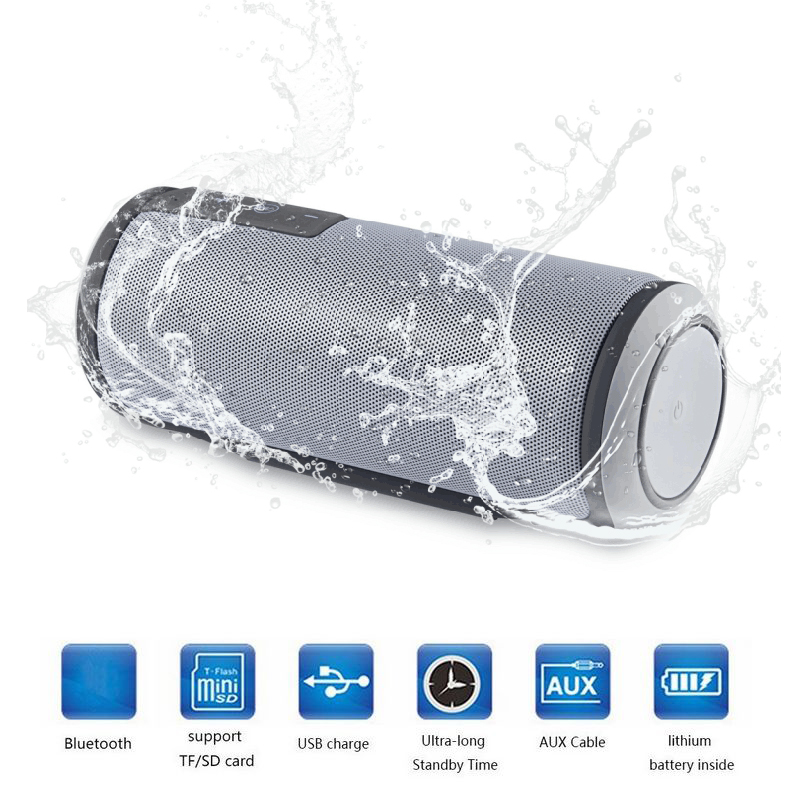 Super Bass Outdoor Portable Bluetooth Speaker 4.0 IPX4 Waterproof Wireless stereo sound box with DSP Noise Reduction Mic Super Bass Outdoor Portable Bluetooth Speaker 4.0 IPX4 Waterproof Wireless stereo sound box with DSP Noise Reduction Mic