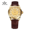women watch SEWOR Brand mechanical watches Casual leather female form Automatic self Calendar woman Wrist watches