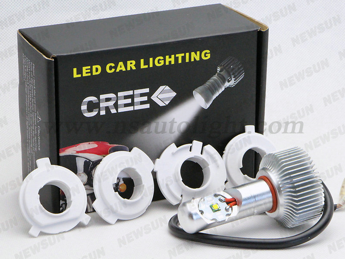 5PCS lot Factory CREE 20W Led Motorcycle Headlight cree 12V 1900LM Powerful h4 h6 led headlight