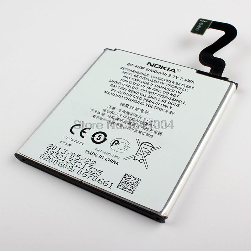 100 Original Replacement Battery For Nokia BP 4GW BP4GW Lumia 920 920T 2000mAh