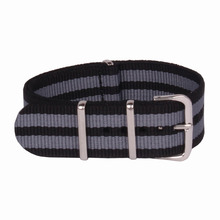 1 unids alta calidad 22 MM Nylon reloj banda de la otan a prueba de agua reloj wach moda correa de hebilla correas de reloj de 22 MM