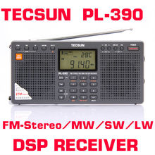 TECSUN PL-390 Black FM/AM/LW/SW/MW Dual Speaker Radio