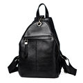 High Quality Genuine Leather Small Backpack Solid Color Plain Multi purpose Bag Women Fashion Chest Bag