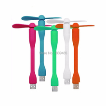 Free Shipping Portable Flexible USB Mini Fan Xiaomi popular portable USB Fan Low power For all Power Supply PC USB Output