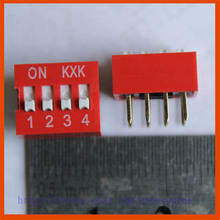Новый 5 x 4 позиции dip-переключателя красный 4 P