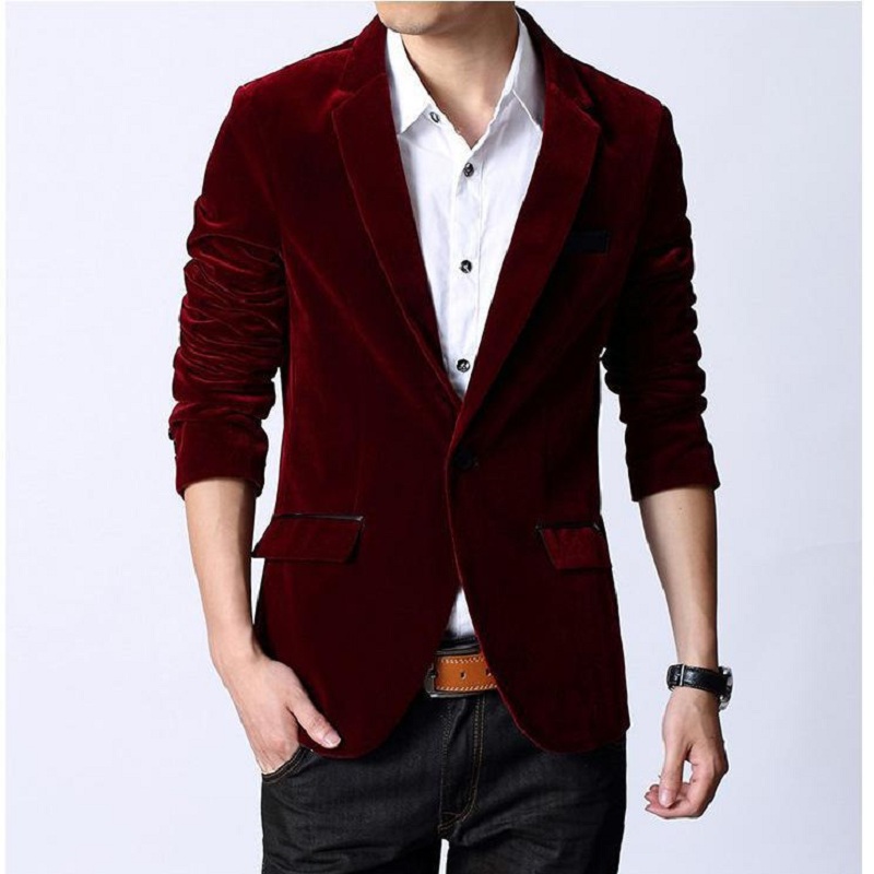 Compare Prices on Mens Wine Blazer- Online Shopping/Buy Low Price