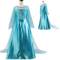 Girls Princess Dresses 2016 Elsa Party Dress Kids Autumn Cosplay Costume Girl Children Clothes vestidos roupas