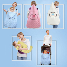 Autum and Winter Baby Sling Warm Reviserble Cloak Multifunction Outdoor Necessary Infant Carrier Hooded Blanket