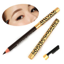 1PC Perfect Waterproof Longlasting Eyeliner Eyebrow Eye Brow Pencil & Brush Makeup