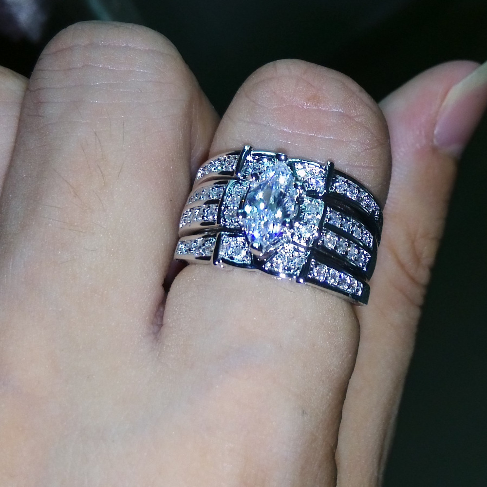 marquis diamond ring wedding settings