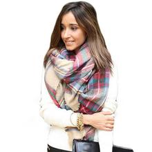 Fantastic Hot Wool Blend Blanket Oversized Tartan Scarf Wrap Shawl Plaid Checked Pashmina Free Shipping