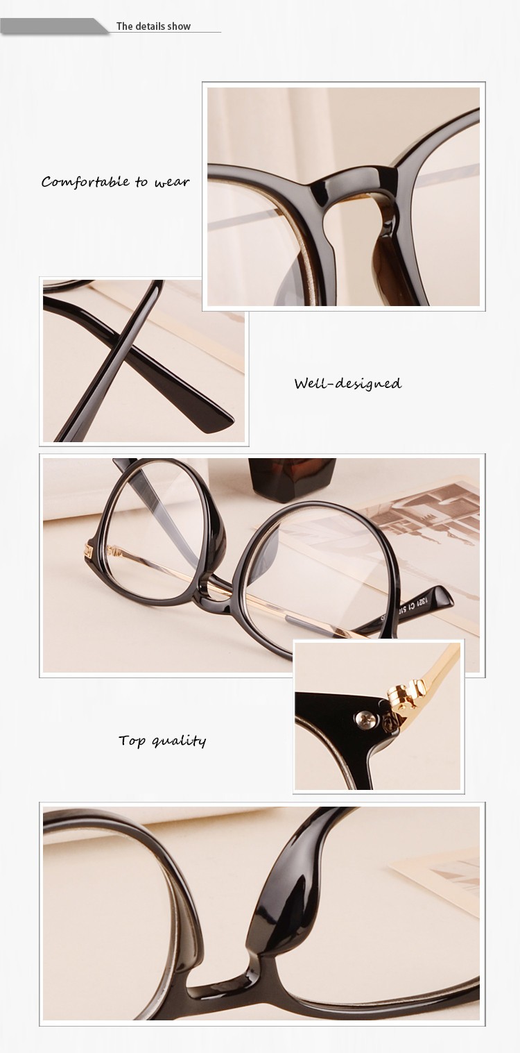 Brand Design Grade Eyewear Eyeglass Frames eyeglasses eye glasses frames for women Men Plain spectacle frame lady Eyeglass frame (58)