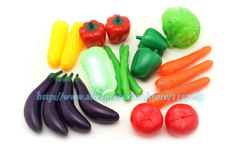 plastic vegetables toys