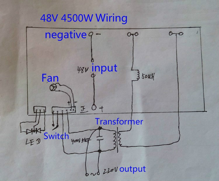 Sunyima Dc 24v 48v To Ac 220v 3000w 5500w Pure Sine Wave Power Frequency Inverter Board Pass Technical Test