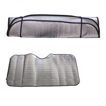 2016 New Hot 1Pc Casual Foldable Universal Car Windshield Visor Cover Front Rear Block Window Sun Shade Free Shipping&Wholesale