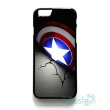 Fit for iPhone 4 4s 5 5s 5c se 6 6s 7 plus ipod touch 4/5/6 back skins cellphone case cover CAPTAIN AMERICA SHIELD LOGO