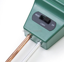 2015 Hot Selling 3 in 1 Gardening Detector Soil PH Moisture Soil Light Test Meter Free