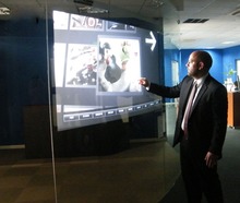 42 inch usb touch screen film, Real 10 points interactive touch foil film for glass