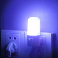 1pcs Lowest price Wall Mounting Bedroom Night Light Lamp 1W 6 LED AC Plug Energy Saving