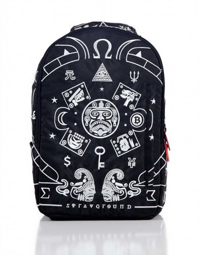 (LIMITED)MAYAN MYTHOLOGY SHARK  BACKPACK SPRAYGROUND ANCIENT SCHOOL BAG BUSINESS PREVAILING INDIVIDUAL FULL EMBROIDERY