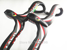 2015 Newest TXCH compact type Road bicycle matte 3K full carbon fibre bike handlebars with stem integratived 400-440*90-120mm