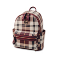 New Fashion Japan And Korean Style Backpack Trendy Plaid PU Casual Bag Women Fresh Style Designer
