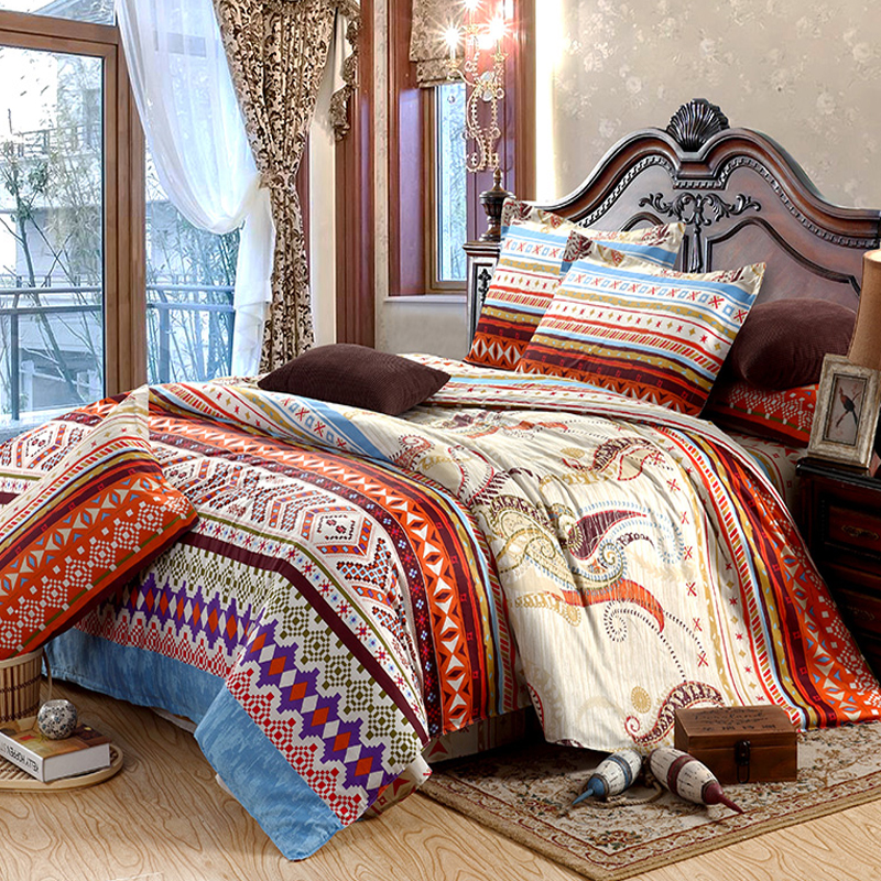 100% Cotton bedding sets fashion duvet cover sheet pillowcase 4pc/5pc/7pc comforter set queen king size Fast shipping