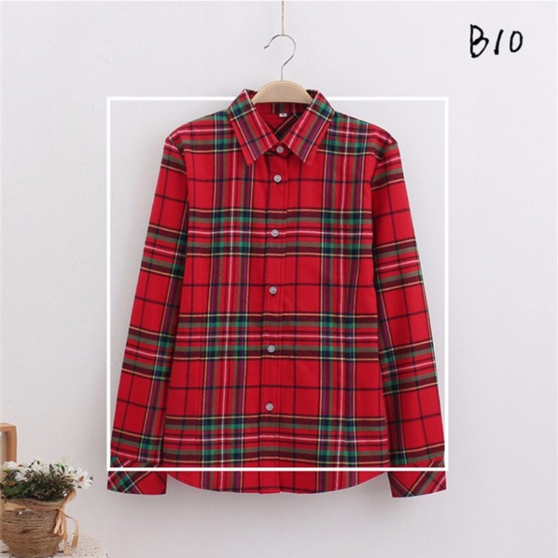 checked blouse 15