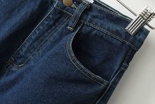2016 New Listing Winter 2Color Street Fashion Lady Retro High Waist Denim Jeans Harem Pants Trousers