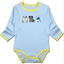 France European Style Baby Boy Baby Girl Pajamas Rompers Body suit One-pieces cotton clothes Long-sleeved cute animal printed