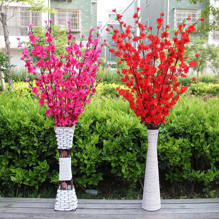 15 pcs lot artificial sakura silk flowers cherry blossom wholesale artificial christmas wreaths