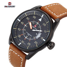NEW fashion men watches NAVIFORCE military sport watches men luxury brand leather strap quartz watch relogio masculino men clock
