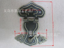 Lock alloy buckle factory direct antique wooden box gift box clasp buckle buckle hinge M097