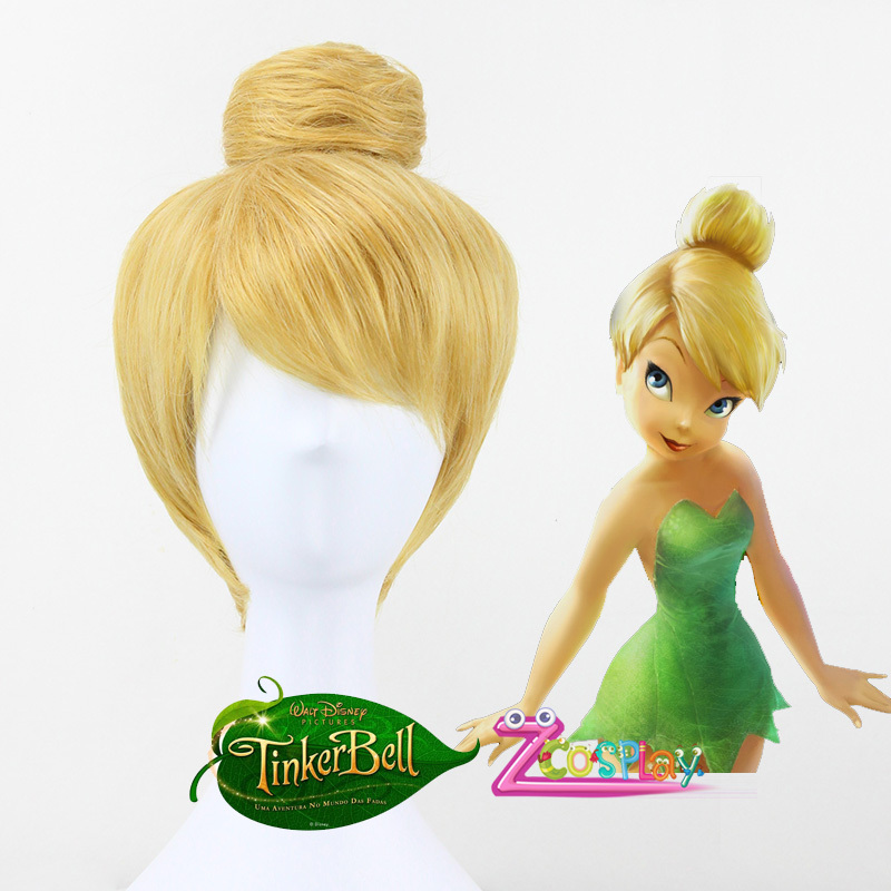 Princess Tinker Bell Wig Tinkerbell Blonde Bun gold Cosplay Wig for ... Princess Tinker Bell Wig Tinkerbell Blonde Bun gold Cosplay Wig for ...