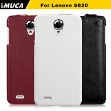 IMUCA Lenovo S820 case cover luxury Leather Case folio Flip Cover for Lenovo s820 s 820