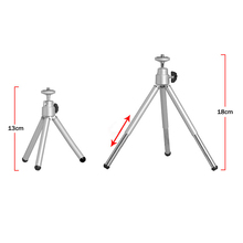 Gopro Accessories Mini Smart Phone Camera Tripod Stand Clip Bracket Holder Mount Adapter For Self-Timer Silver Aluminum GP103