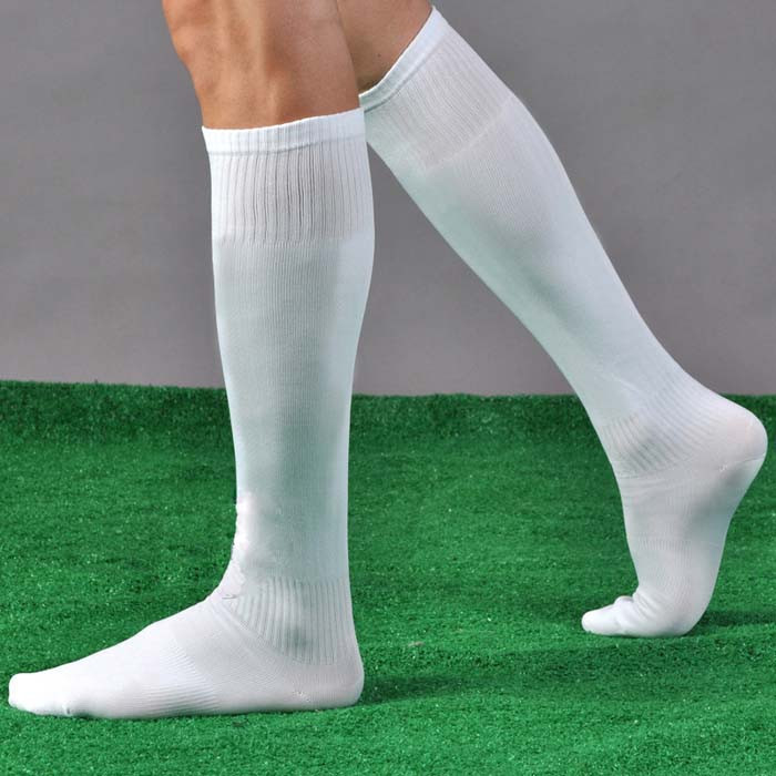 2019 Athletic Men Socks Cotton High Football Socks White Sportswear Man