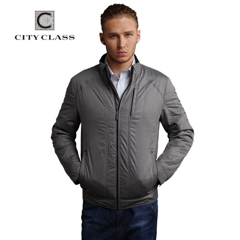 CITY CLASS New men fashion casual slim fit sewing suit stand collar cotton jacket free shipping