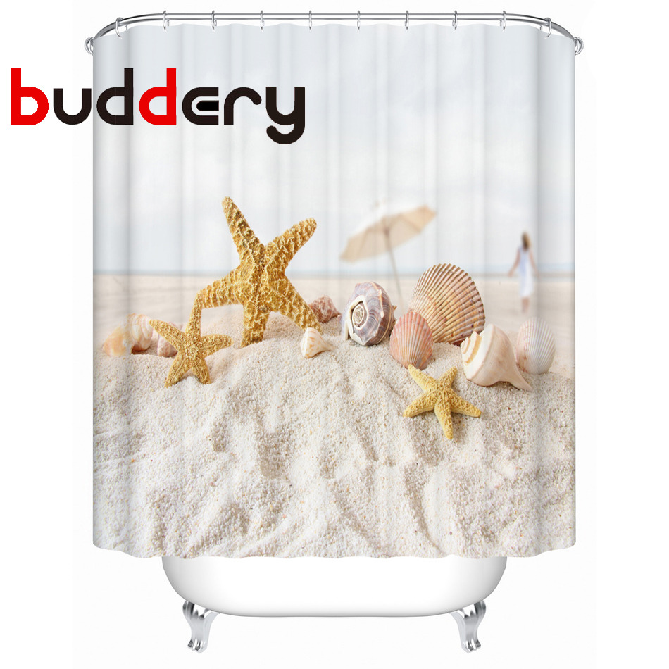 24 Style 3D Waterproof Shower Bath Room Curtains Bath Curtains For the Bathroom Beach Shark Sea Series Curtains