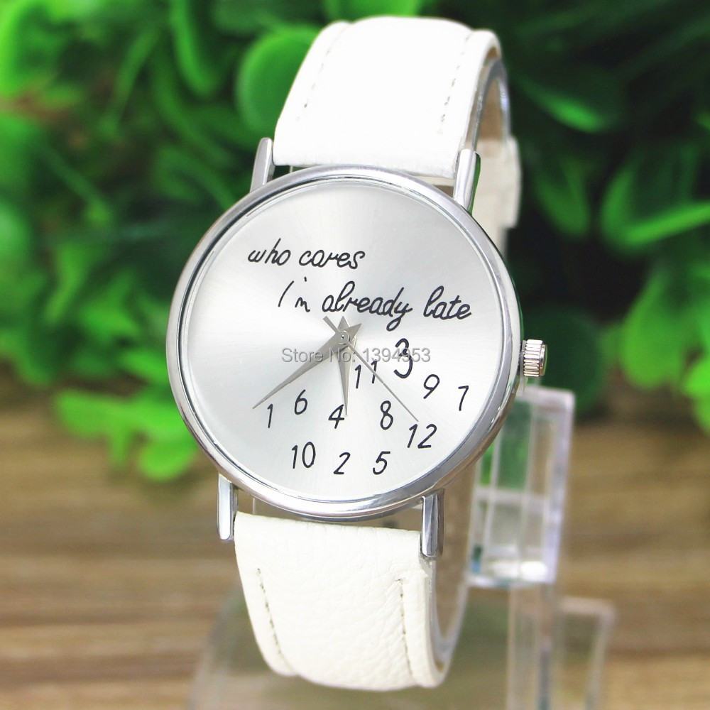 2016 Who Cares I m Already Late Irregular Figure High Quality Women Wristwatch Fashion Watches Quartz