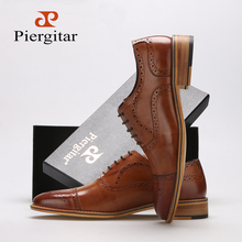 High end Men Oxfords Shoes Genuine Leather Formal Shoes Brown Size 39-45