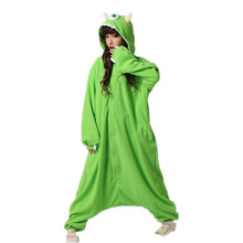 Бесплатная доставка 2015 хеллоуин костюм печенья одноглазый монстр Onesie костюмы животных пижамы женщин мужчины взрослых косплей аниме комплект