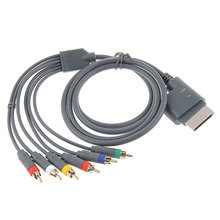 New HD TV Component Composite Audio Video RCA AV Cable Cord Wire 6 Feet For Official Microsoft XBOX 360