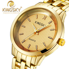 Relogio Feminino Japan Movement Steel Bracelet Quartz Watch Ladies Casual Rose Gold Watch Brand KINGSKY Clock Women Wristwatch