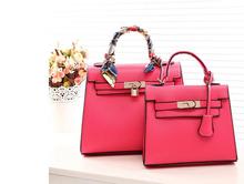 free shipping 2014 new tote bag candy color bags handbags women france H famous brands 28cm