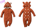 New Children Clothing Girls Boys Baby Coverall Infants Sweater Cartoon animal modeling Crawling Clothes Romper Neonatal