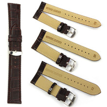 Best seller Sporting Goods High Quality Soft Sweatband Genuine Leather Strap Steel Buckle Wrist Watch Band