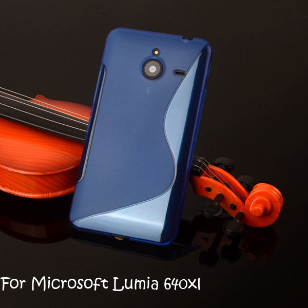 Soft TPU Gel S Line Skin Cover Case For Nokia Microsoft Lumia 640XL 640 XL 20pcs/lot