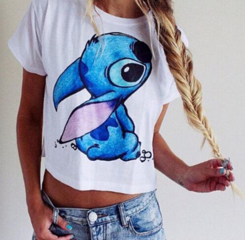 Лето 2016 мода уха печатные Футболки для женщин футболку femme poleras де mujer camisetas футболка женские футболки женский топы